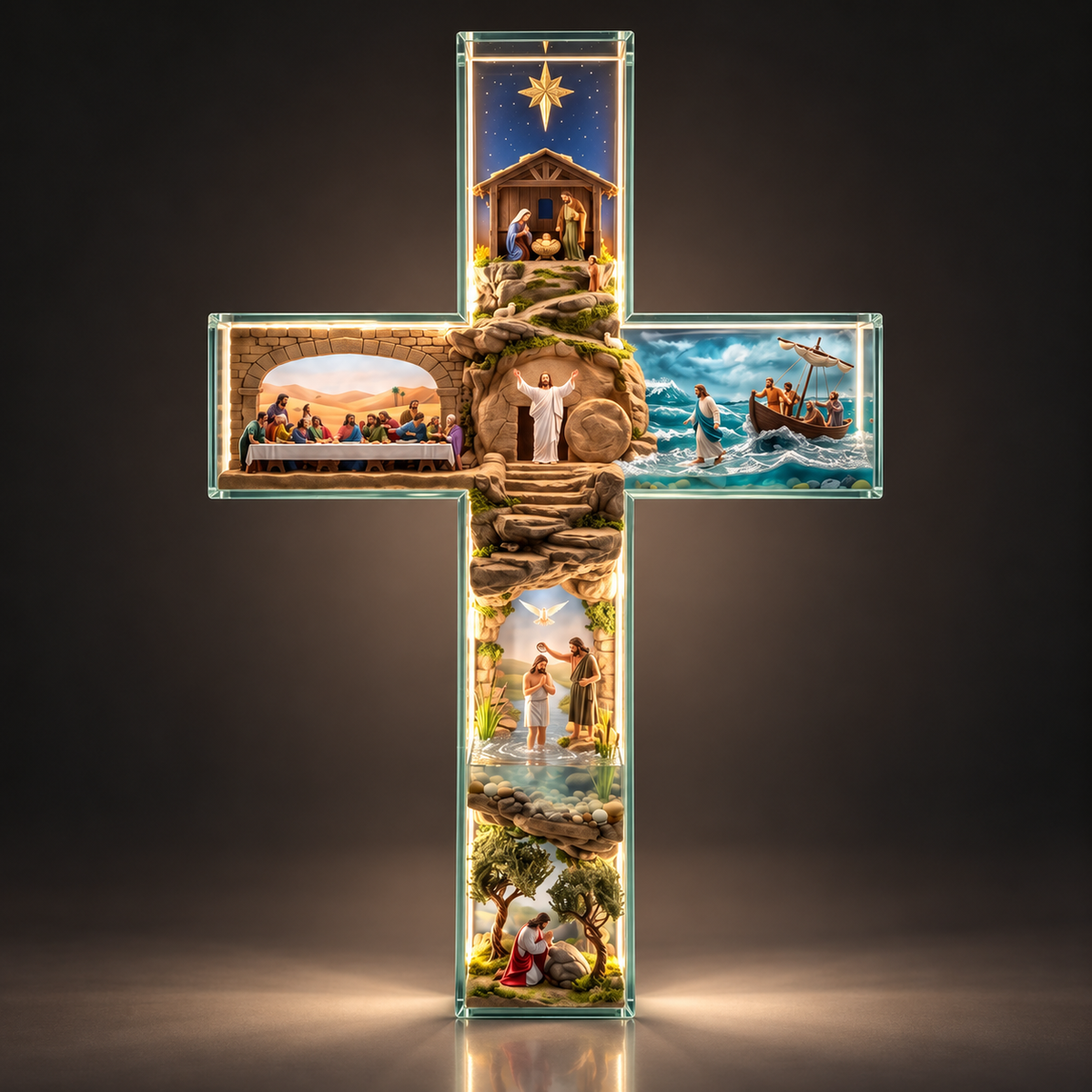 Cruz Iluminada História de Jesus - 6 Cenas