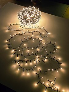 Pisca Festão Strobo 1500 Leds 45 Metros Warm Bivolt Uso Interno E Externo