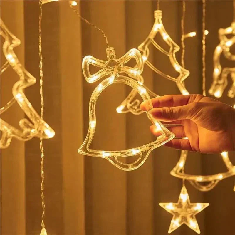 Cortina de Luzes LED Natalinas – Encanto e Magia em Sua Casa