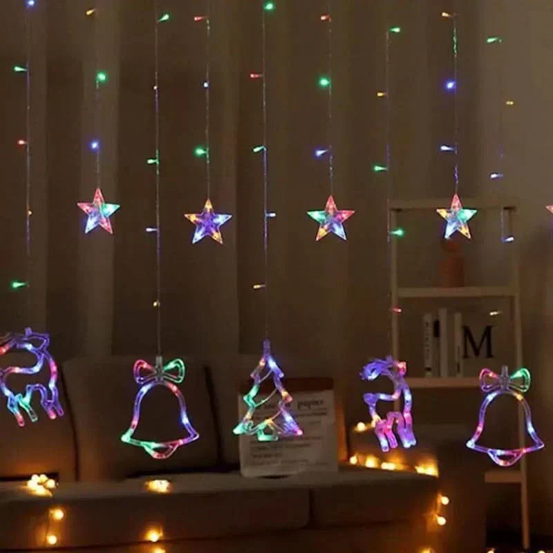 Cortina de Luzes LED Natalinas – Encanto e Magia em Sua Casa