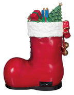 Bota de Natal Iluminada com Vilarejo e Pista de Patinação