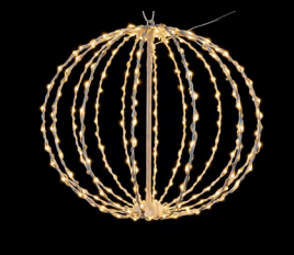 Bola Aramada 144 Leds Warm 30Cm Bivolt Uso Interno E Externo