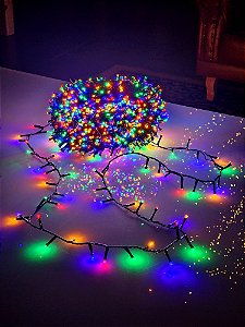 Pisca Festão 1600 Leds Colorido 50 Metros Bivolt