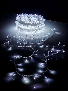 Pisca Festão Strobo 1400 Leds Branco Frio 40 Metros Bivolt