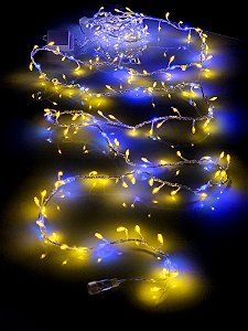 Pisca Festão 350 Leds 5 Metros Warm Com Efeito Movimento Branco Frio Com Emenda Bivolt