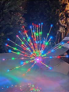 Pisca Aéreo 120 Leds Rgb 30Cm Bivolt