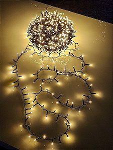 Pisca Festão Strobo 1600 Leds 50 Metros Warm Bivolt Uso Interno E Externo