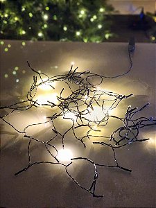 Pisca Strobo Estrelinha 80 Leds 10 Metros Warm Bivolt Uso Interno E Externo