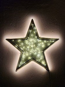 Estrela Decorativa Com Led Warm Uso Interno E Externo 35Cm Bivolt