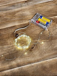 Pisca Fio De Fada 50 Leds 5 Metros Branco Quente