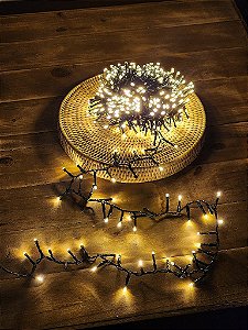 Pisca Festão Strobo 500 Leds 10 Metros Warm Bivolt Uso Interno E Externo