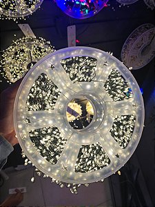 Pisca Fio De Fada 50 Metros 1500 Leds Warm Fio Verde 8 Funções Bivolt