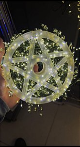 Pisca Fio De Fada Cluster 50 Metros 1400 Leds Faz Cor Warm E Branco Frio Fio Verde Com Controle Remoto Bivolt