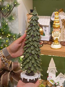 Árvore Em Resina Decorada 33Cm