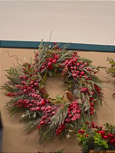 Guirlanda Com Berrys Nevado 60Cm